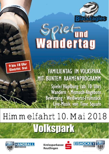 TSG Handball Spiel und Wandertag -  Eishockey Präsentation 2018 Black Eagleas