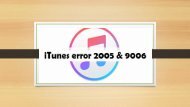 Call 1-800-608-5461|How To Fix iTunes Error Codes 2005 And 9006?