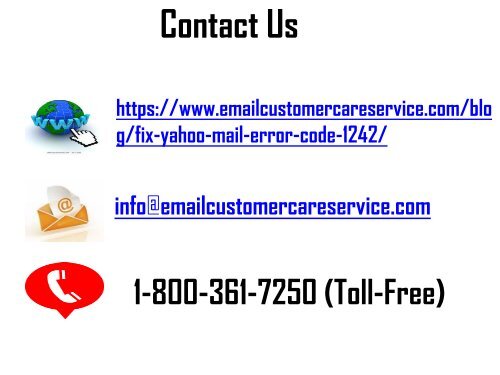 How to Fix Yahoo Mail Error Code 1242? 1-800-361-7250