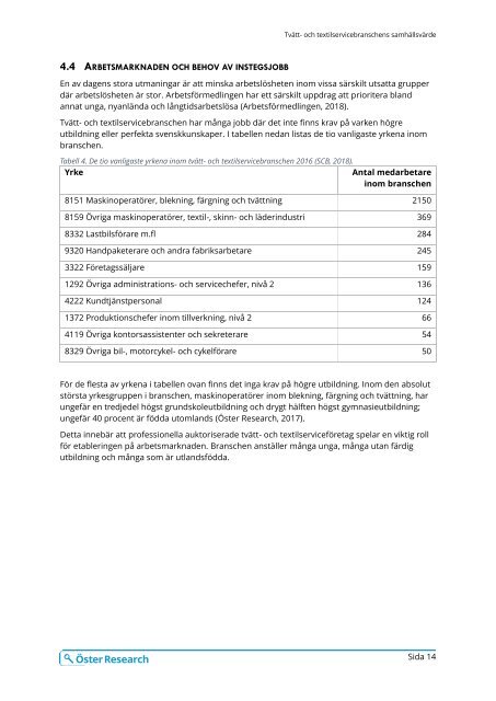 Tvätt- och textilservicebranschens samhällsvärde – Idag och imorgon