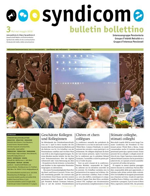 syndicom Bulletin / bulletin / Bolletino 3
