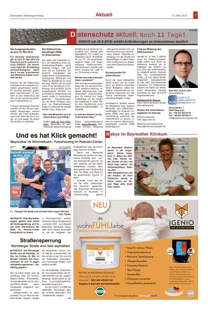 2018-05-13 Bayreuther Sonntagszeitung