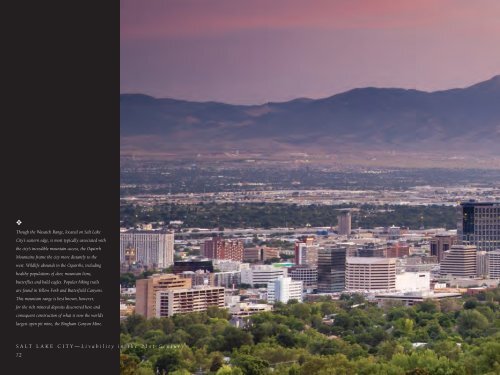 Salt Lake City: Livability in the 21st Century