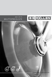 Apparaterolle SB Rolle 125mm 100Kg Tragkraft Lenkrolle Einkaufswagen