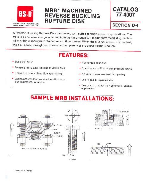 Brochure - BS&B Safety Systems