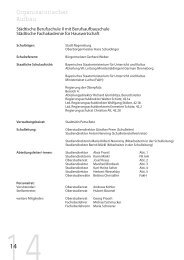 Organisatorischer Aufbau - Städtische Berufsschule II Regensburg