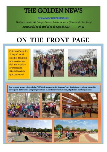 THE GOLDEN NEWS. Nº 23. 2017/2018