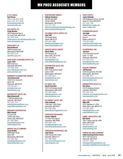 Minnesota PHCC Contractor May/June 2018