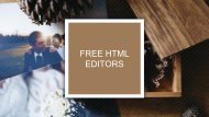 Free HTML Editors