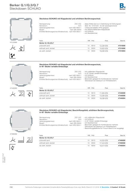 Berker Schalterprogramm