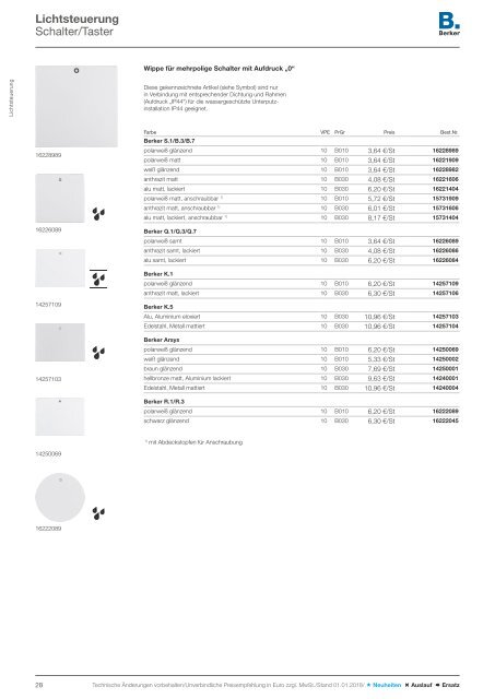 Berker Schalterprogramm