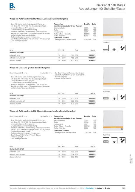 Berker Schalterprogramm