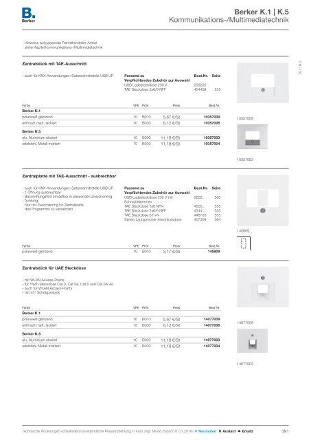 Berker Schalterprogramm