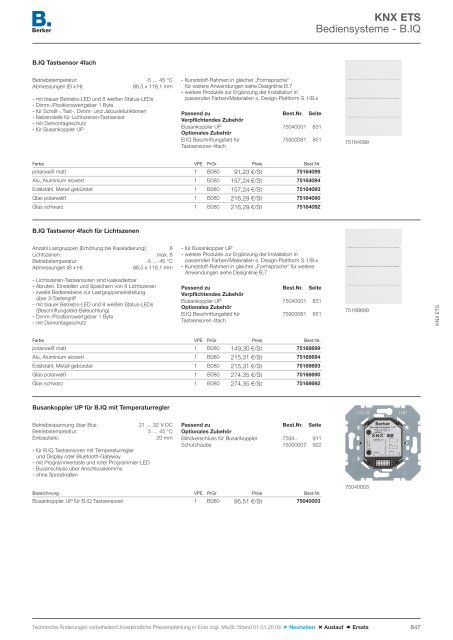 Berker Schalterprogramm