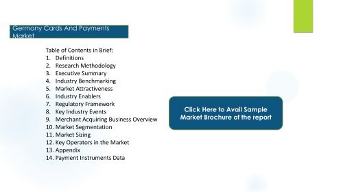 Germany Cards And Payments Historical Trends, Analysis And Forecasts (2017 -2022)