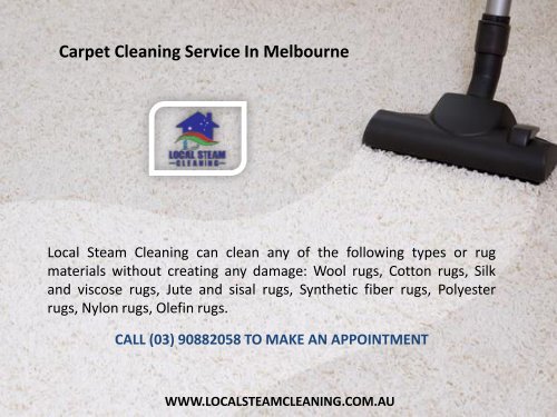 Carpet Cleaning Service In Melbourne
