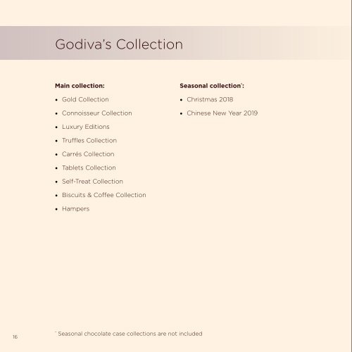 Godiva Corporate Catalogue Retail 2018