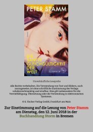 Leseprobe aus Peter Stamm: 