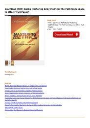 Mastering-8217;Metrics-The-Path