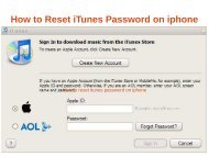 How to Reset iTunes Password on iPhone