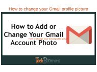 How to change your Gmail profile picture