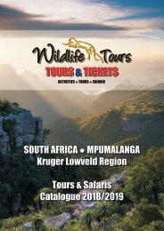 Wildlife Tours Catalogue 2018-2019