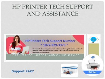 HP Printer Tech Support And Assistance