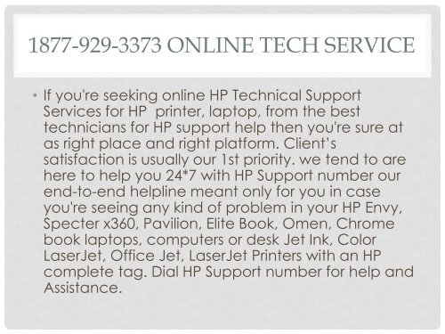 HP Printer Tech Support And Assistance