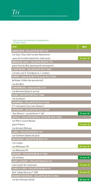 Cahier Environnement et Propreté 2018