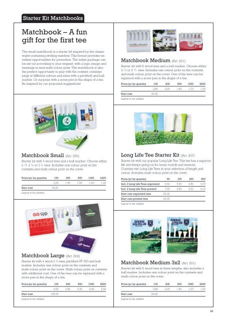 TPI Golf Brochure