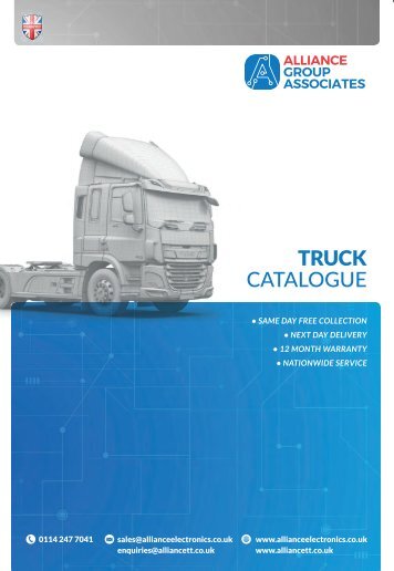 Alliance Electronics Ltd 2018 Truck Parts Catalogue (New Version)