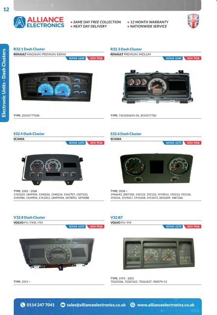 Alliance Electronics Ltd 2018 Truck Parts Catalogue (New Version)
