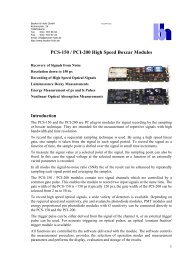 PCS-150 / PCI-200 High Speed Boxcar Modules - Becker & Hickl ...
