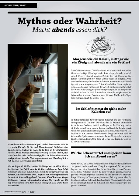 AJOURE´ Men Magazin Juni 2018