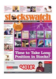 e-STOCKSWATCH (Apri 16 - April 22, 2018).