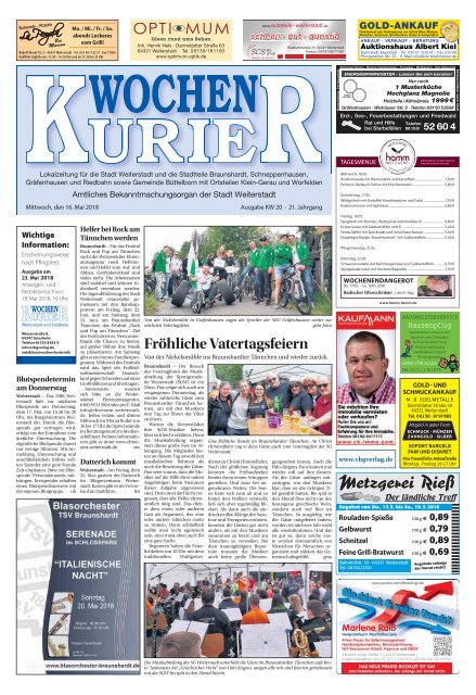 Wochen-Kurier 20/2017 - Lokalzeitung für Weiterstadt und Büttelborn