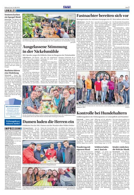 Wochen-Kurier 20/2017 - Lokalzeitung für Weiterstadt und Büttelborn