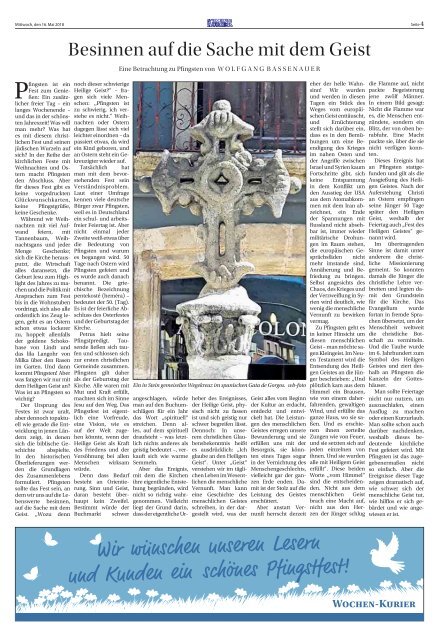 Wochen-Kurier 20/2017 - Lokalzeitung für Weiterstadt und Büttelborn