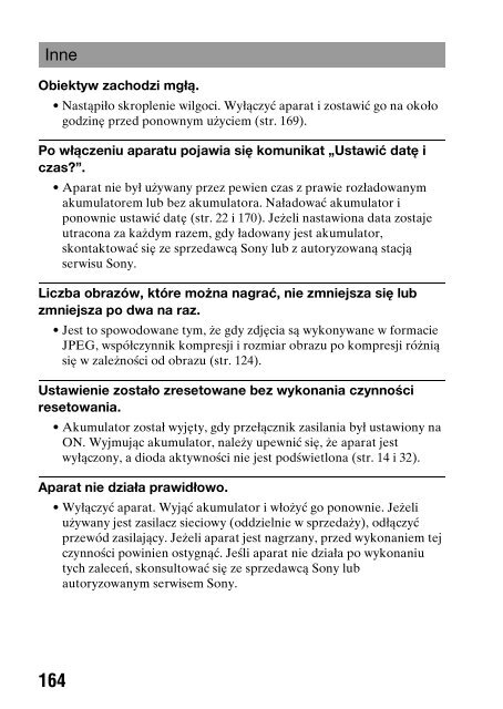 Sony DSLR-A450Y - DSLR-A450Y Consignes d&rsquo;utilisation Polonais