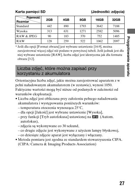 Sony DSLR-A450Y - DSLR-A450Y Consignes d&rsquo;utilisation Polonais