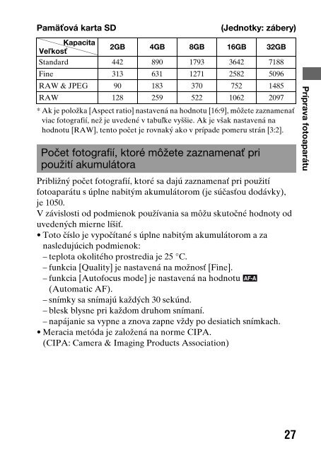 Sony DSLR-A450Y - DSLR-A450Y Consignes d&rsquo;utilisation Slovaque