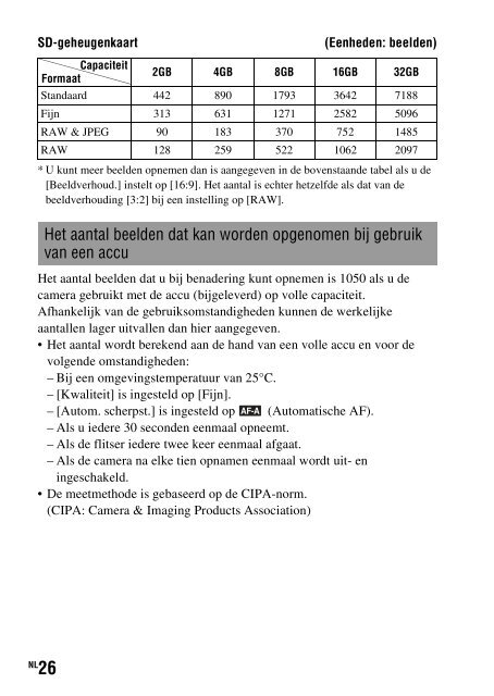 Sony DSLR-A450Y - DSLR-A450Y Consignes d&rsquo;utilisation N&eacute;erlandais