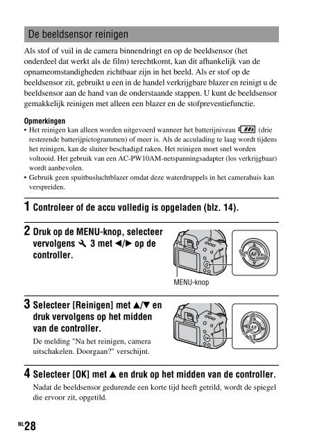 Sony DSLR-A450Y - DSLR-A450Y Consignes d&rsquo;utilisation N&eacute;erlandais