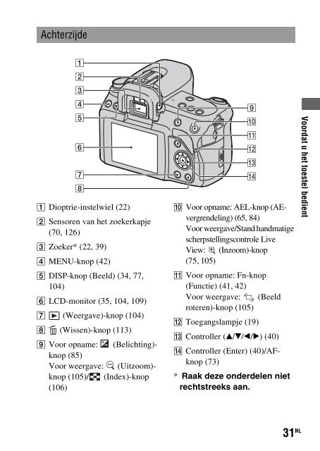 Sony DSLR-A450Y - DSLR-A450Y Consignes d&rsquo;utilisation N&eacute;erlandais