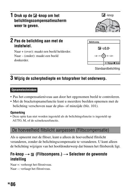 Sony DSLR-A450Y - DSLR-A450Y Consignes d&rsquo;utilisation N&eacute;erlandais