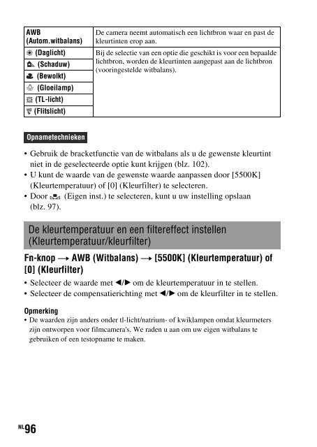 Sony DSLR-A450Y - DSLR-A450Y Consignes d&rsquo;utilisation N&eacute;erlandais