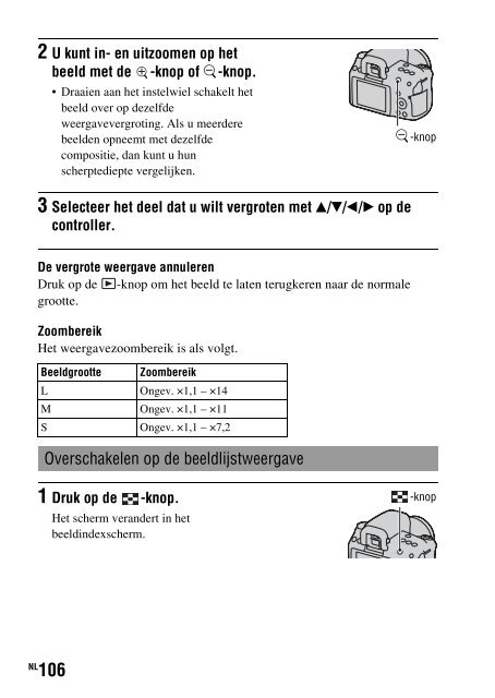 Sony DSLR-A450Y - DSLR-A450Y Consignes d&rsquo;utilisation N&eacute;erlandais