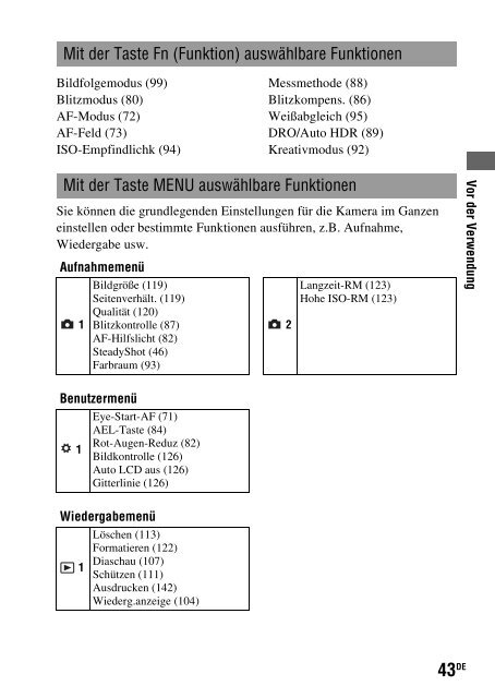 Sony DSLR-A450Y - DSLR-A450Y Consignes d&rsquo;utilisation N&eacute;erlandais