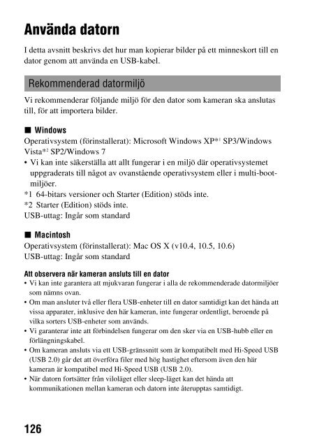 Sony DSLR-A450Y - DSLR-A450Y Consignes d&rsquo;utilisation Su&eacute;dois