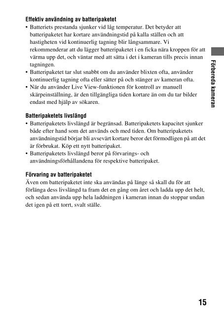 Sony DSLR-A450Y - DSLR-A450Y Consignes d&rsquo;utilisation Su&eacute;dois